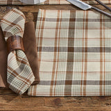 Toffee & Elm Plaid Cotton Cloth Napkins Set of 4