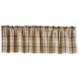 Toffee & Elm Plaid Valance