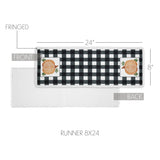 Sable Ann Buffalo Check Pumpkin Runner