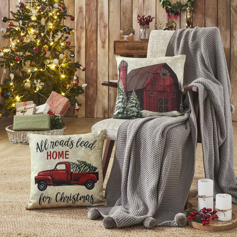 Christmas Farm Pillow Cover Set of 2