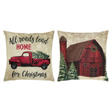 Christmas Farm Pillow Cover Set of 2