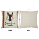 Reindeer Farm Pillow Cover Set of 2