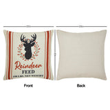 Reindeer Farm Pillow Cover Set of 2
