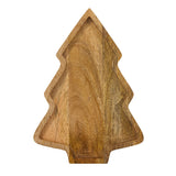 Christmas Wood Tree Snack Tray