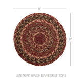 Cider Spice Braided 8" Trivet Set of 3