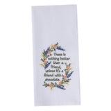 A Friend With Chocolate Dishtowel-Lange General Store