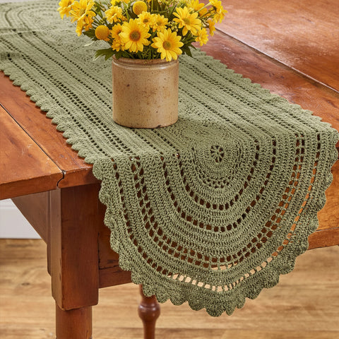 Allison Table Runners - Sage Green-Lange General Store