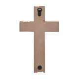 American Flag On Distressed Cross Wall Sign-Lange General Store