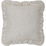 Hatteras Seersucker Blue Ticking Stripe Pillow - 12x12-Lange General Store