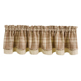 Amphora Plaid Layered Valance