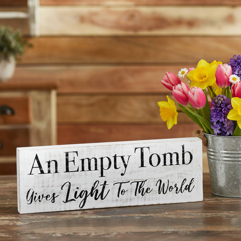 An Empty Tomb Wooden Sign-Lange General Store