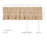 Ashlynn Cotton Mill Valance-Lange General Store