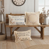 Ashmont Cotton Wreath Pillow-Lange General Store