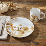 Autumn Harvest plate and mug with revised proportions