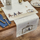 Away In A Manger Table Runner 54"-Lange General Store