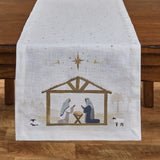 Away In A Manger Table Runner 54"-Lange General Store