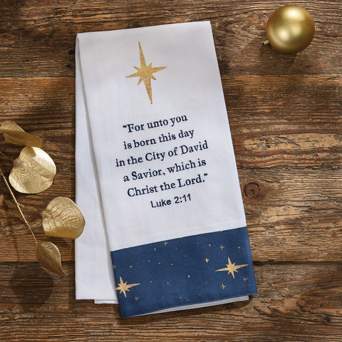 Away In a Manger Dishtowels-Lange General Store