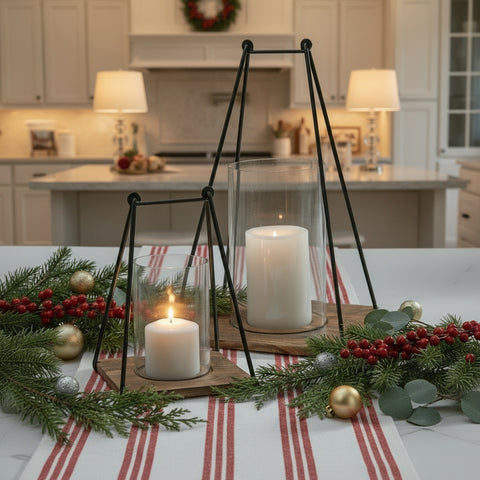 Bar & Loop Candle Lanterns-Lange General Store