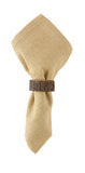 Bark Wood Napkin Rings Set of 4