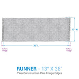 Basketweave Dusk Table Runners-Lange General Store