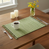 Basketweave Evergreen Placemats-Lange General Store