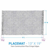 Basketweave Goldenrod Placemats-Lange General Store