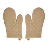 Burlap Natural Oven Mitt Set of 2-Lange General Store