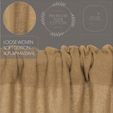 Baxter Burlap Natural Prairie Curtains-Lange General Store