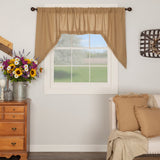 Burlap Natural Swag Curtains-Lange General Store
