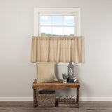 Burlap Vintage Tier Curtains 24"-Lange General Store