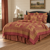 Bedford Burgundy Star Quilt farmhouse bedroom image
