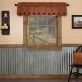 Burgundy Star Valance-Lange General Store