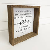Best Mother Wood Sign-Lange General Store