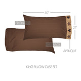 Bingley Star King Pillow Cases-Lange General Store