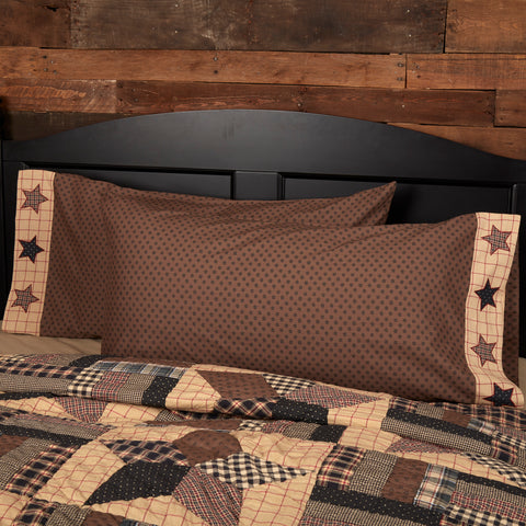 Bingley Star King Pillow Cases-Lange General Store
