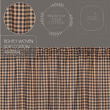 Bingley Star Plaid Panel Curtains-Lange General Store