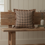 Bingley Star Plaid Pillow in a farmhouse setting