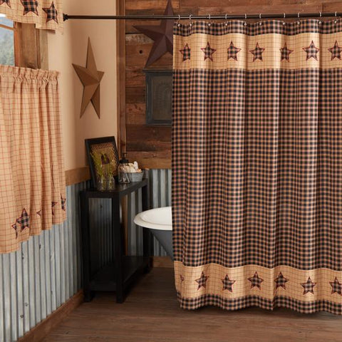 Bingham Star Shower Curtain-Lange General Store