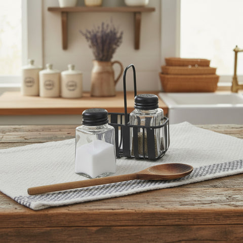 Blackspence Caddy with Salt & Pepper Shakers-Lange General Store