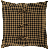 Black Check Euro Sham-Lange General Store