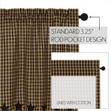 Black Star Panel Curtains-Lange General Store