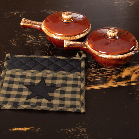Pot Holder - Black Star-Lange General Store