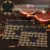 Blackstone Farm Star pot holders displayed in rustic primitive country kitchen setting
