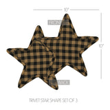 Blackstone Farm Star Shaped Trivet Set of 3