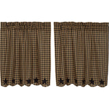 Black Star Tier Curtains 36"-Lange General Store