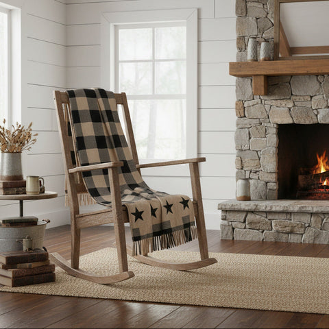 Blackstone Farm Star Woven Throw-Lange General Store