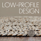 Blended Pebble Indoor/Outdoor Braided Half Circle Rug-Lange General Store