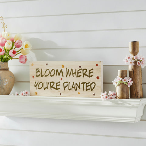 Bloom Where You're Planted Wall Sign-Lange General Store