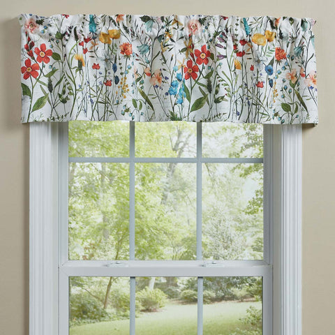 Wildflower Sketchbook Valance-Lange General Store