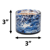 Blown Glass Tumbler Candle - Wind Blue-Lange General Store